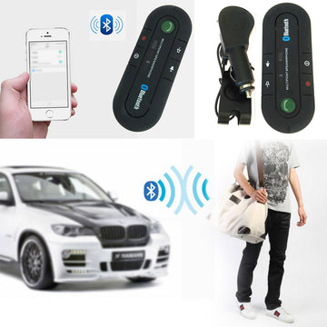 TD® Pare-soleil voiture bluetooth mains libres voiture bluetooth téléphone version 4.1 adaptateur récepteur bluetooth